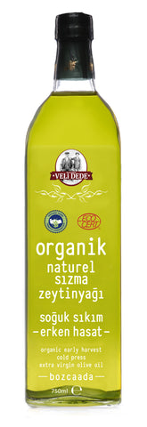 Organik Erken Hasat Zeytinyağı Cam Şişe 750 ml